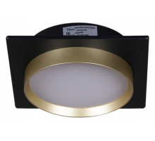 Встраиваемый светильник 53005 53005-9.0-001LD GX53 BK+GD