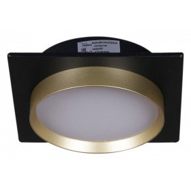 Встраиваемый светильник 53005 53005-9.0-001LD GX53 BK+GD