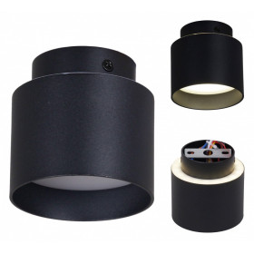 Накладной светильник Reluce Technical 53006 53006-9.5-001IL GX53+LED3W BK