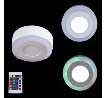 Накладной светильник  60503-9.0-001TM LED3+3W  WH/DL+RGB