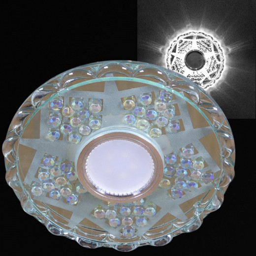 Встраиваемый светильник 62060-9.0-001PL MR16+LED5W CL+RNB