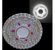 Встраиваемый светильник 62097-9.0-001PL MR16+LED5W CL+PP