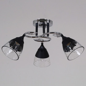 Люстра на штанге 70139-3.3-03 CR+BK