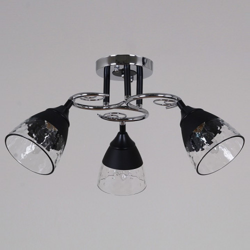 Люстра на штанге 70139-3.3-03 CR+BK