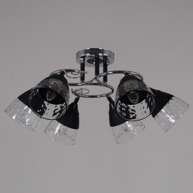 Люстра на штанге 70139-3.3-06 CR+BK