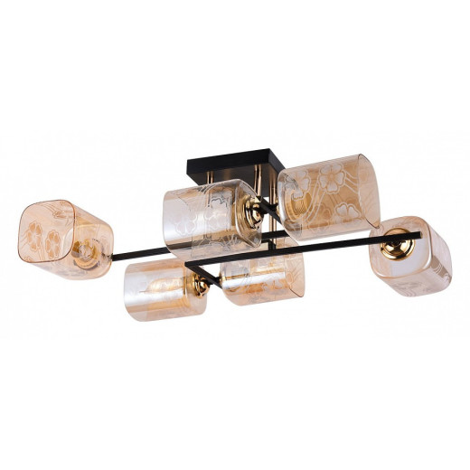 Потолочная люстра 72108-0.3-06 BK+FGD