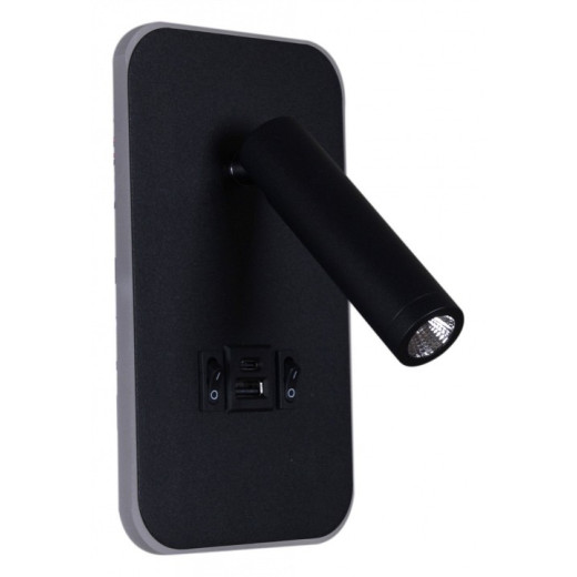 Бра 86204-9.2-001KT LED12W+USB BK