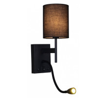 Бра с подсветкой 86210-9.2-001KT LED3W+E14 BK