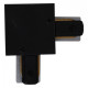 Соединитель угловой L-образный для треков встраиваемых RL 06044 corner connector BK