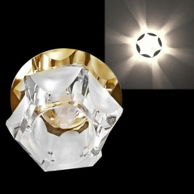 Встраиваемый светильник Sneha  7018/H G9 GD+WT