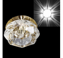 Встраиваемый светильник Sneha  7286/H G9 GD+WT