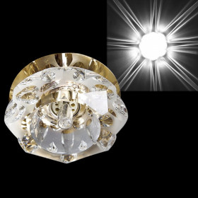 Встраиваемый светильник Sneha  7286/H G9 GD+WT