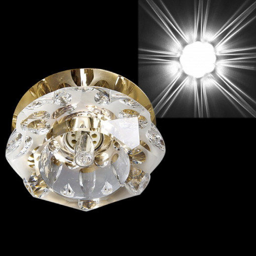 Встраиваемый светильник Sneha  7286/H G9 GD+WT