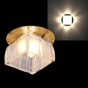 Встраиваемый светильник Sneha  7288/H G9 GD+WT