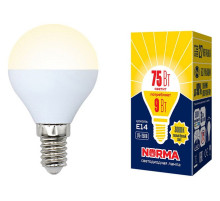 Лампа светодиодная Volpe  E14 9Вт 3000K UL-00003826