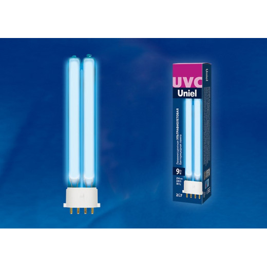 Лампа бактерицидная Uniel  2G7 9Вт K UL-00004683