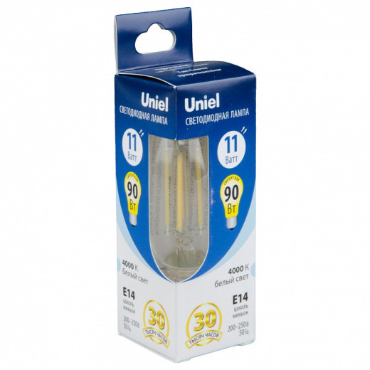 Лампа светодиодная Uniel  E14 11Вт 4000K UL-00006848