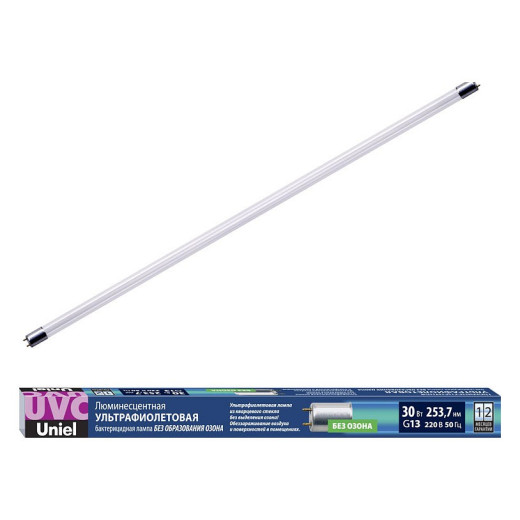 Лампа бактерицидная Uniel  G13 30Вт K UL-00007277