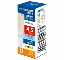 Лампа светодиодная Volpe OPTIMA G9 4.5Вт 4000K UL-00008652