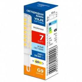 Лампа светодиодная Volpe OPTIMA G9 7Вт 4000K UL-00008654