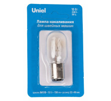 Лампа накаливания Uniel IL-F22 BA15d 15Вт K UL-00010984