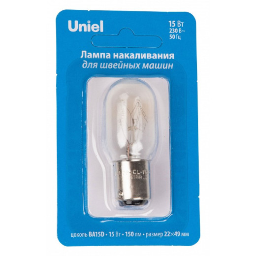 Лампа накаливания Uniel IL-F22 BA15d 15Вт K UL-00010984