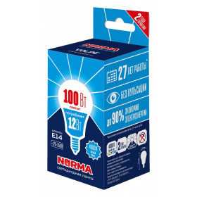 Лампа светодиодная Volpe LED-G60 E14 12Вт 4000K UL-00010993