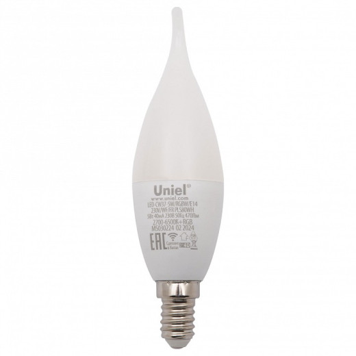 Лампа светодиодная с управлением через Wi-Fi Uniel  E14 5Вт 2700 - 6500K UL-00011655