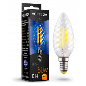 Лампа светодиодная Voltega Candle corn 6W E14 6Вт 2800K 7027