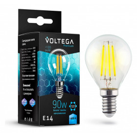 Лампа светодиодная Voltega Globe E14 9W Graphene E14 7Вт 4000K 7137