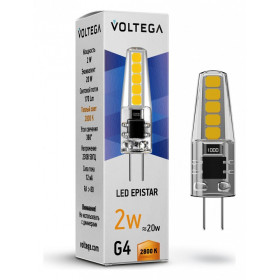 Лампа светодиодная Voltega Capsule G4 G4 2Вт 2800K 7144