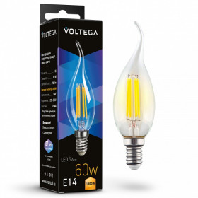 Лампа светодиодная Voltega Candle wind 6W E14 6Вт 3000K 7209