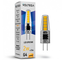 Лампа светодиодная Voltega Capsule G4 G4 2Вт 3000K 7260