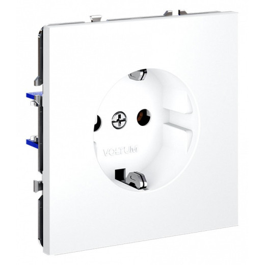 Розетка с заземлением, без рамки Voltum S70 VLS040102