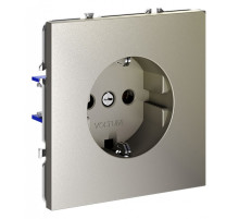 Розетка с заземлением, без рамки Voltum S70 VLS040104