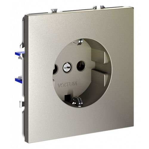 Розетка с заземлением, без рамки Voltum S70 VLS040104