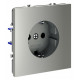 Розетка с заземлением, без рамки Voltum S70 VLS040105