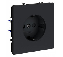 Розетка с заземлением и со шторкой, без рамки Voltum S70 VLS040207