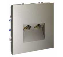 Розетка двойная Ethernet RJ-45 без рамки Voltum S70 VLS060204