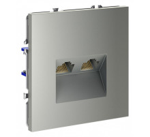 Розетка двойная Ethernet RJ-45 без рамки Voltum S70 VLS060205