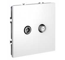 ТВ-розетка и SAT-розетка оконечная без рамки Voltum S70 VLS060402