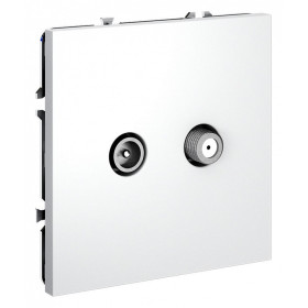 ТВ-розетка и SAT-розетка оконечная без рамки Voltum S70 VLS060402