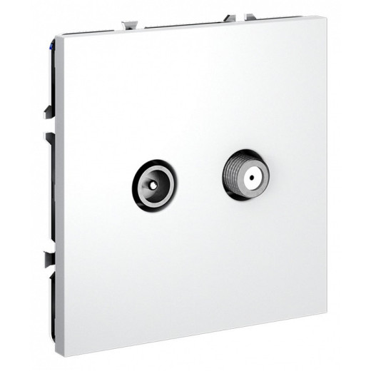 ТВ-розетка и SAT-розетка оконечная без рамки Voltum S70 VLS060402