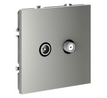 ТВ-розетка и SAT-розетка оконечная без рамки Voltum S70 VLS060405