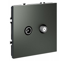 ТВ-розетка и SAT-розетка оконечная без рамки Voltum S70 VLS060406