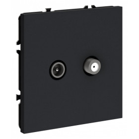 ТВ-розетка и SAT-розетка оконечная без рамки Voltum S70 VLS060407