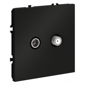 ТВ-розетка и SAT-розетка оконечная без рамки Voltum S70 VLS060408