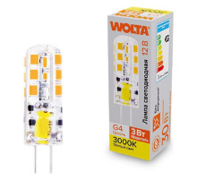 Лампа светодиодная Wolta  G4 3Вт 3000K WSTD-JC-12V3W3KG4-S