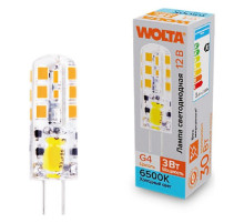 Лампа светодиодная Wolta  G4 3Вт 6500K WSTD-JC-12V3W6KG4-S