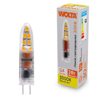 Лампа светодиодная Wolta  G4 3Вт 3000K WSTD-JC-220V3W3KG4-P
